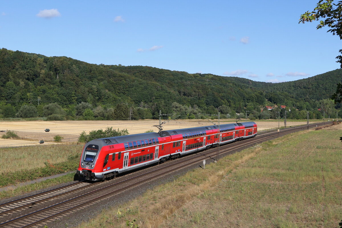 445 046 am 6. August 2022 bei Harrbach im Maintal.