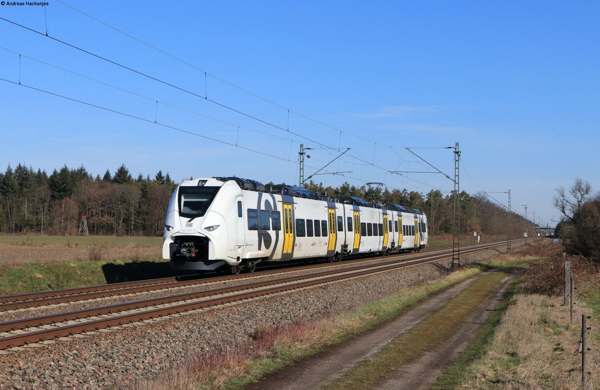 463 053 als S 38929 (Mannheim Hbf-Karlsruhe Hbf) bei Friedrichstal 6.3.21