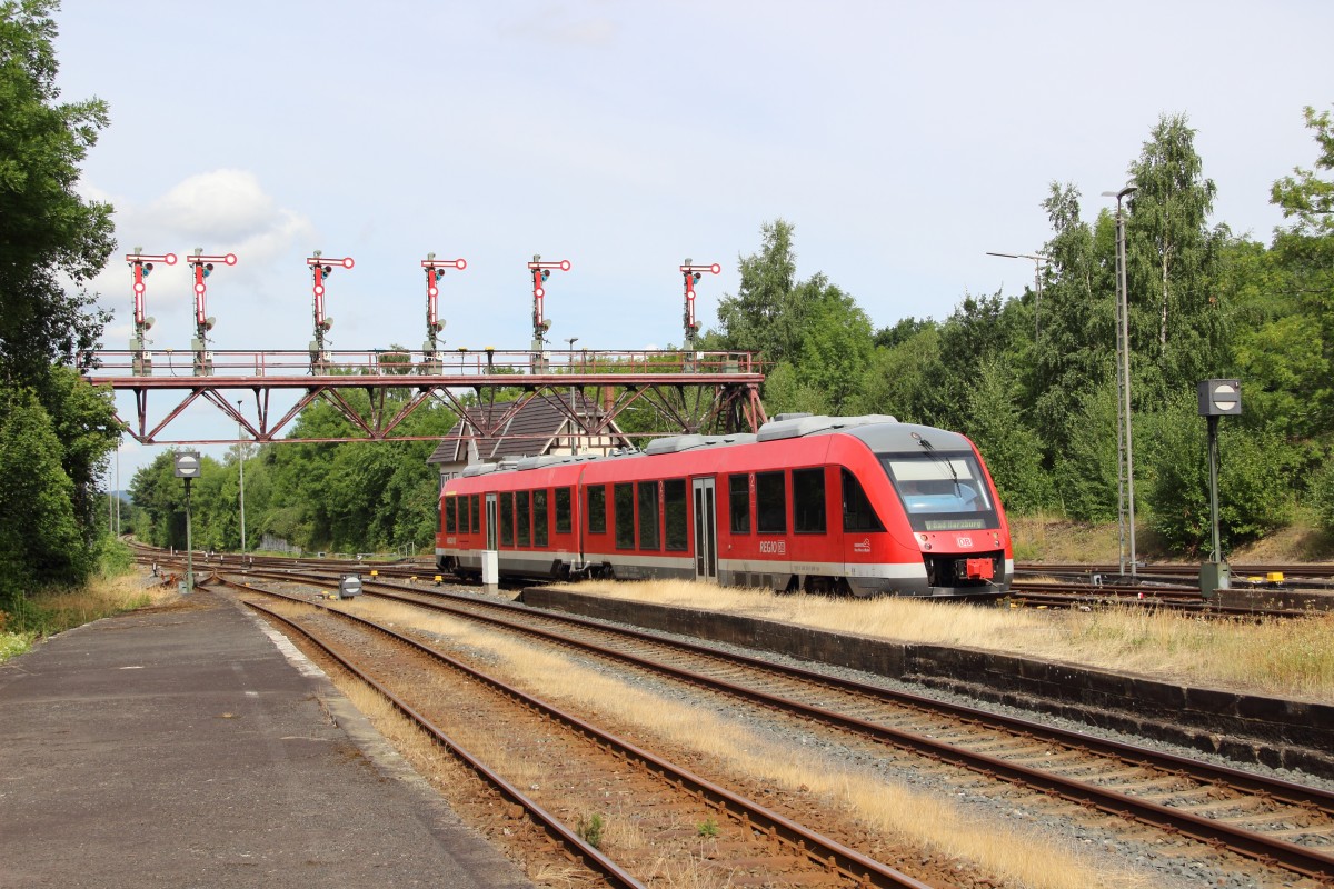 648 261 als RB 14213 (Gttingen - Bad Harzburg) bei der Einfahrt in Bad Harzburg am 09.08.13