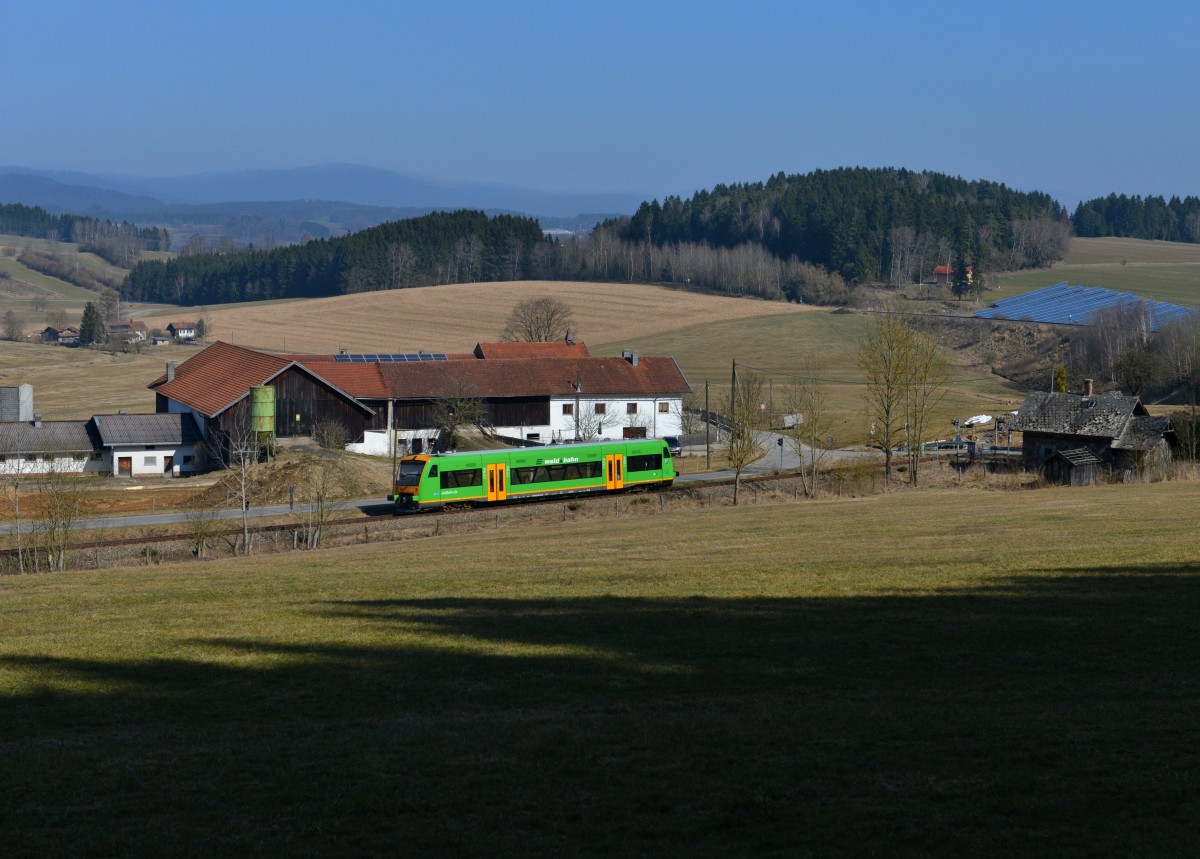 650 659 (VT 24) als WBA1 nach Plattling am 09.03.2014 bei Oberneumais.