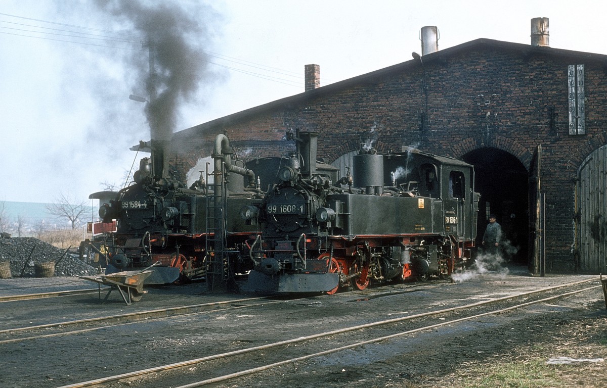  99 1608 + 99 1584  Mügeln  15.03.80