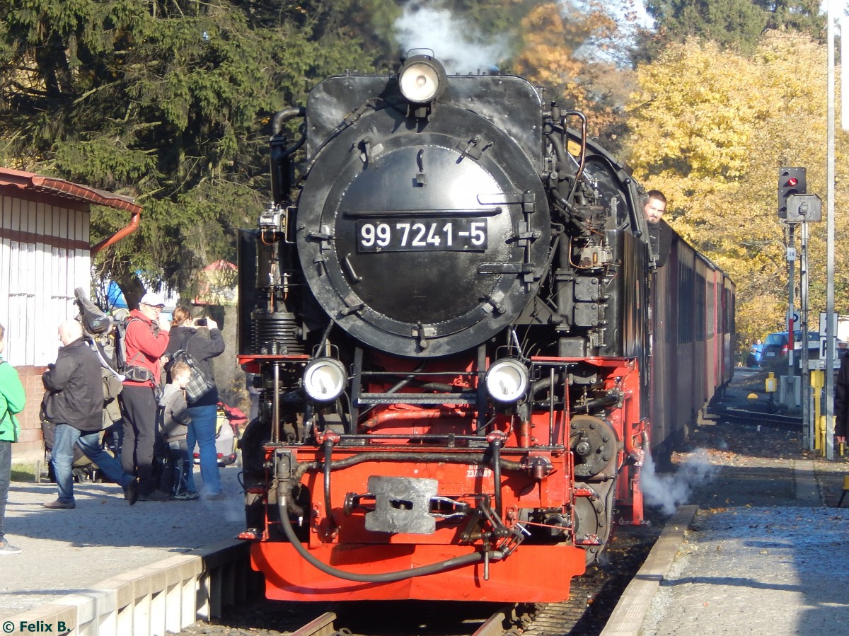 99 7241-5 der HSB ain Drei Annen Hohne am 28.10.2015