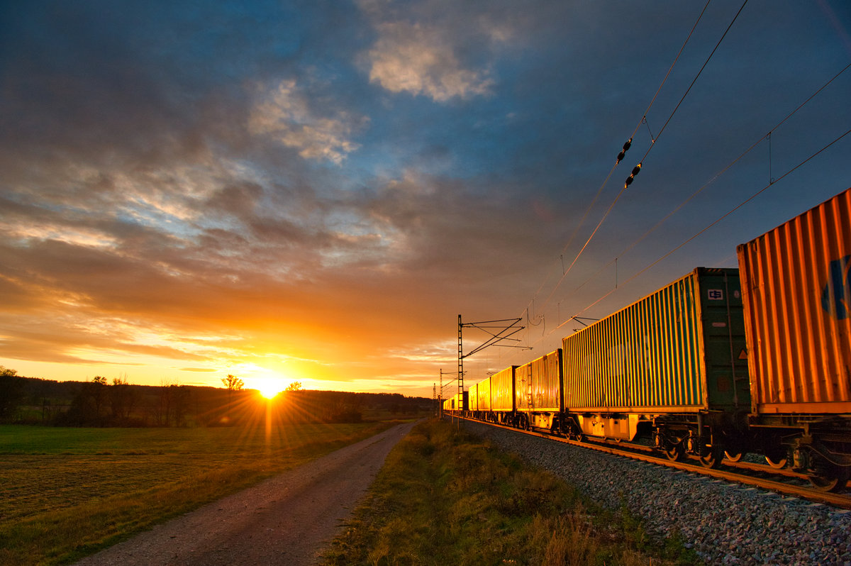 Abendstimmung in Oberdachstetten, 16.10.2019