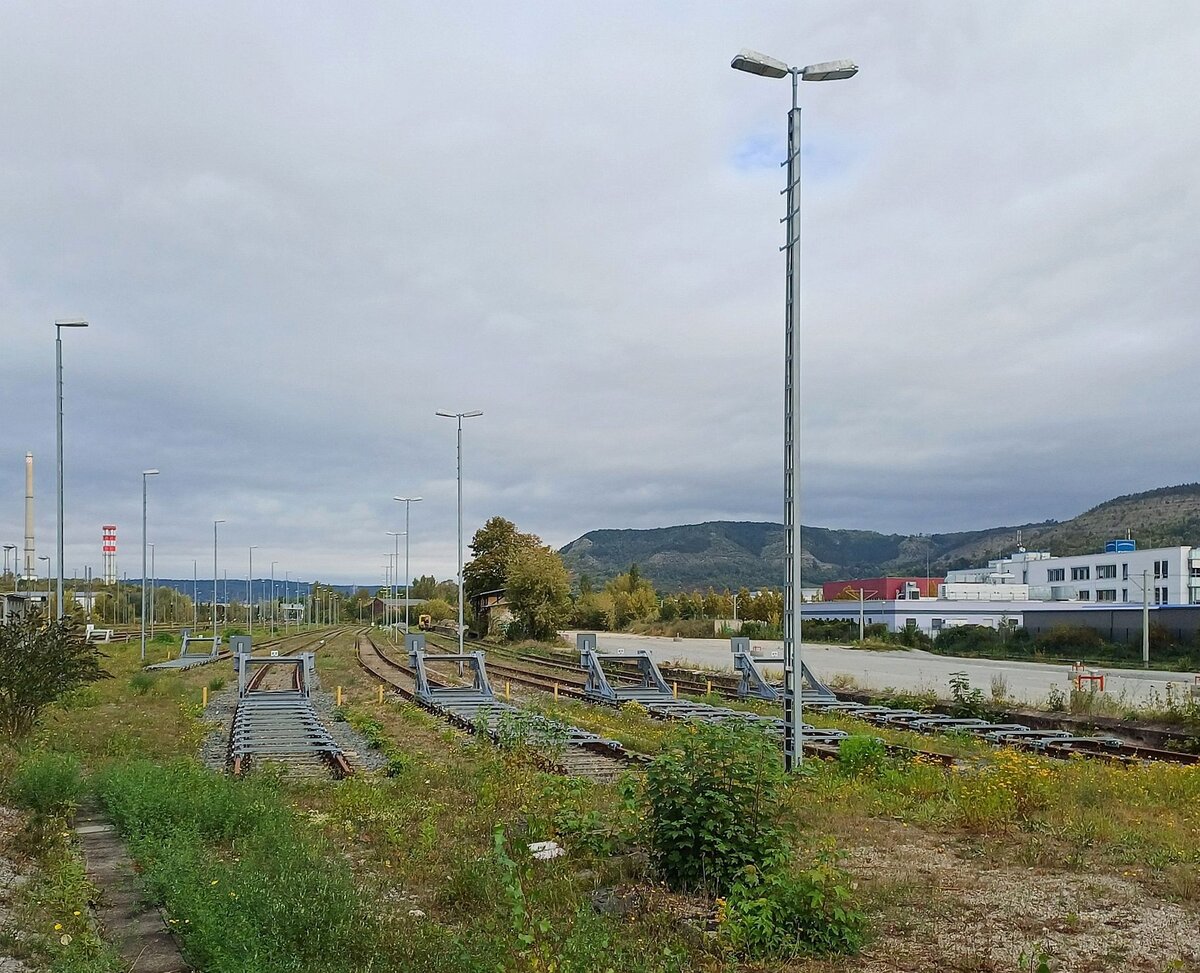 Abstellgleise in Jena-Göschwitz, am 07.10.2023.