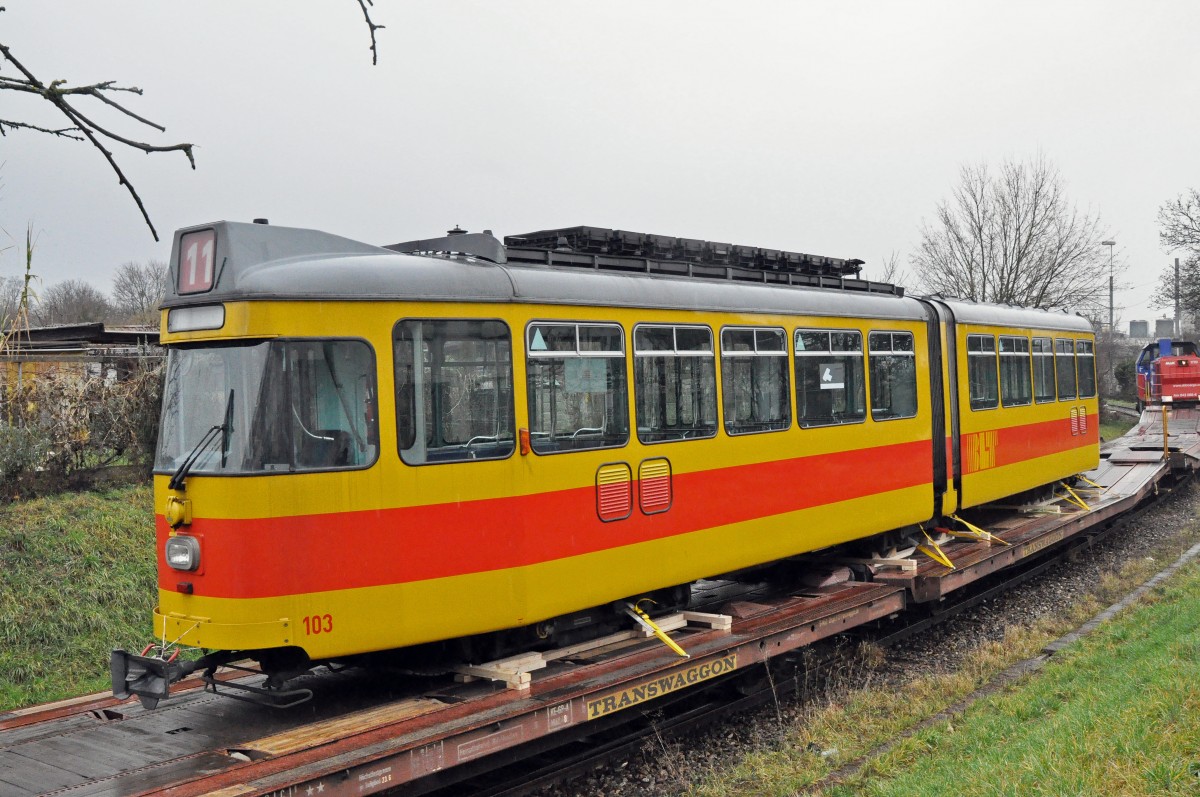 Am 04.01.2016 begann der Verlad der Be 4/6 101-115 der BLT auf dem ehemaligen Gelände der Bauwerkstatt. Der Be 4/6 103 wird am 06.01.2016 verladen. Die Reise mit der Eisenbahn bringt die Wagen nach Belgrad, wo sie eine neue Heimat finden.