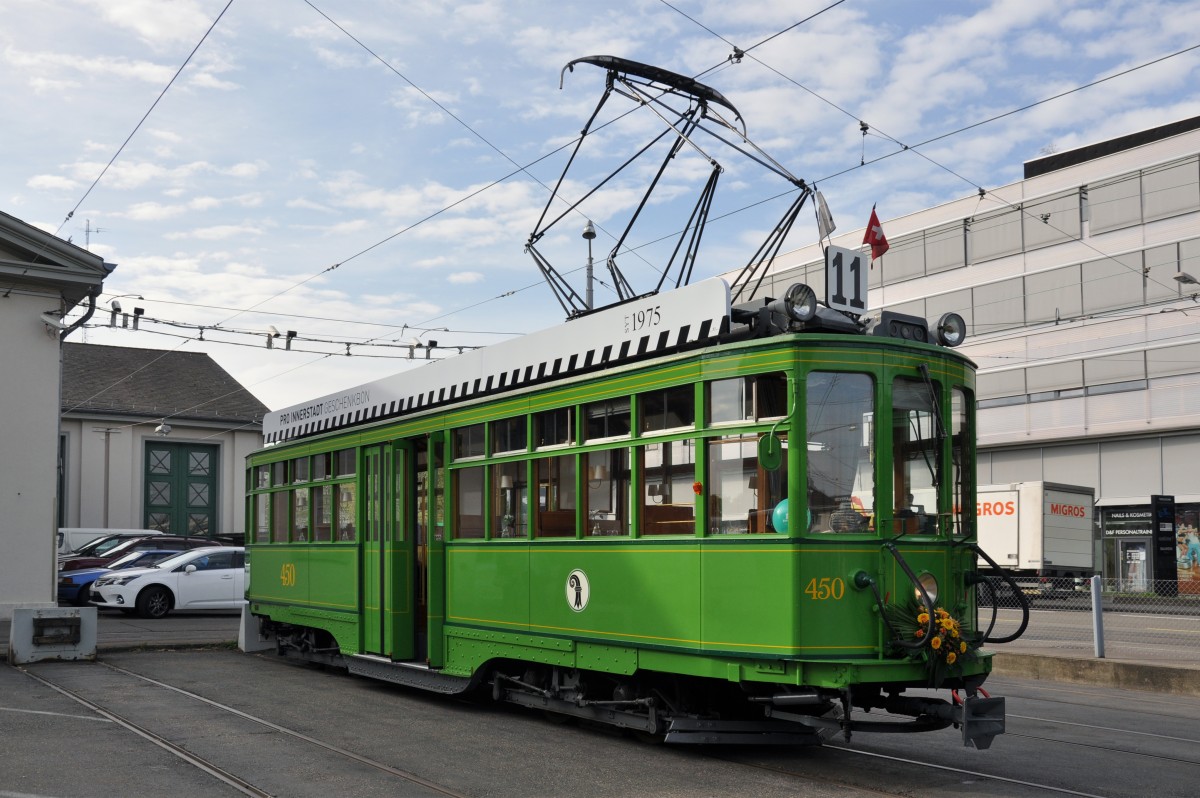 Am 12.04.2014 feiert der Be 4/4 450  Dante Schiggi  den 100 Geburtstag. Aus diesem Anlass findet beim Depot Dreispitz ein großes Fest statt.