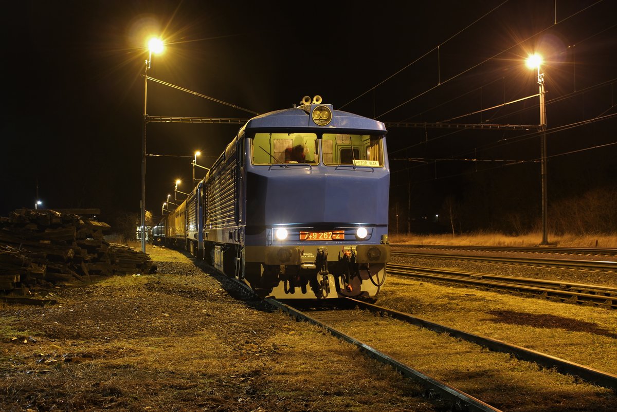 Am 17.02.20 war Mattonizug mit 749 262 und 749 263 in Vojkovice nad Ohri zu sehen.