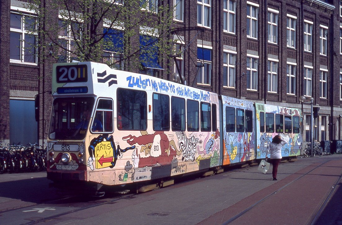 Amsterdam 813, Stations Plein, 02.04.1999.