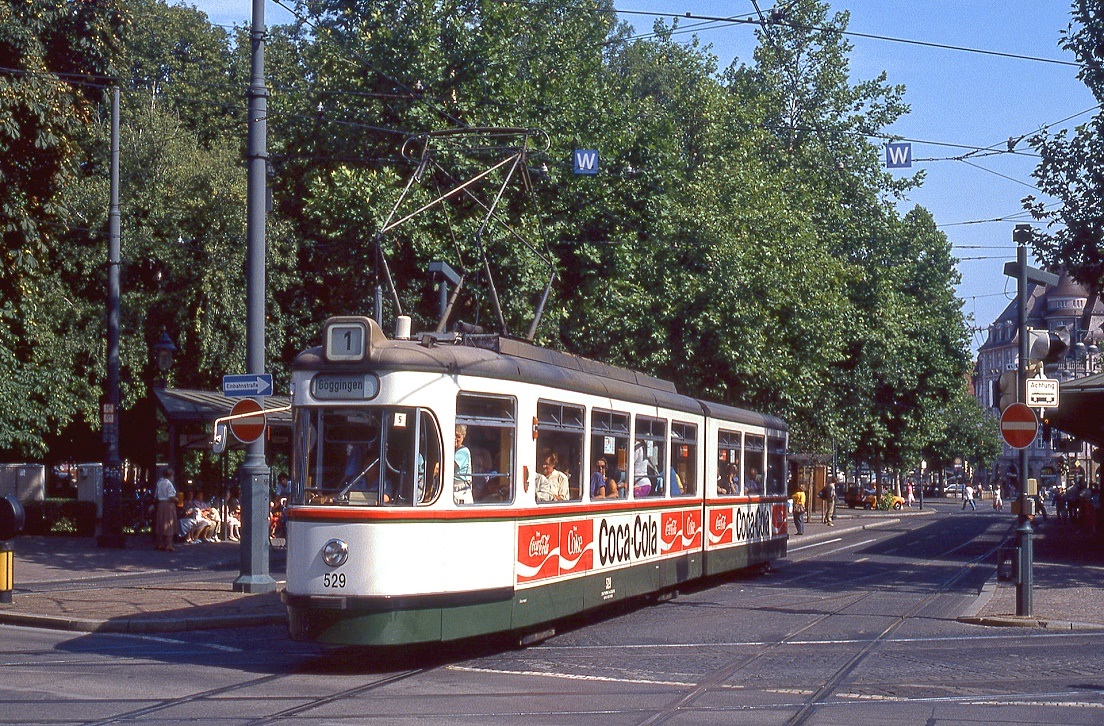 Augsburg 529, Königsplatz, 21.08.1992.
