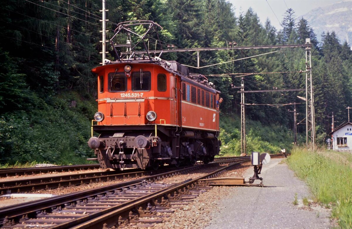 Bad Aussee (1984), Rangierfahrten der ÖBB-Lok 1245 531-7