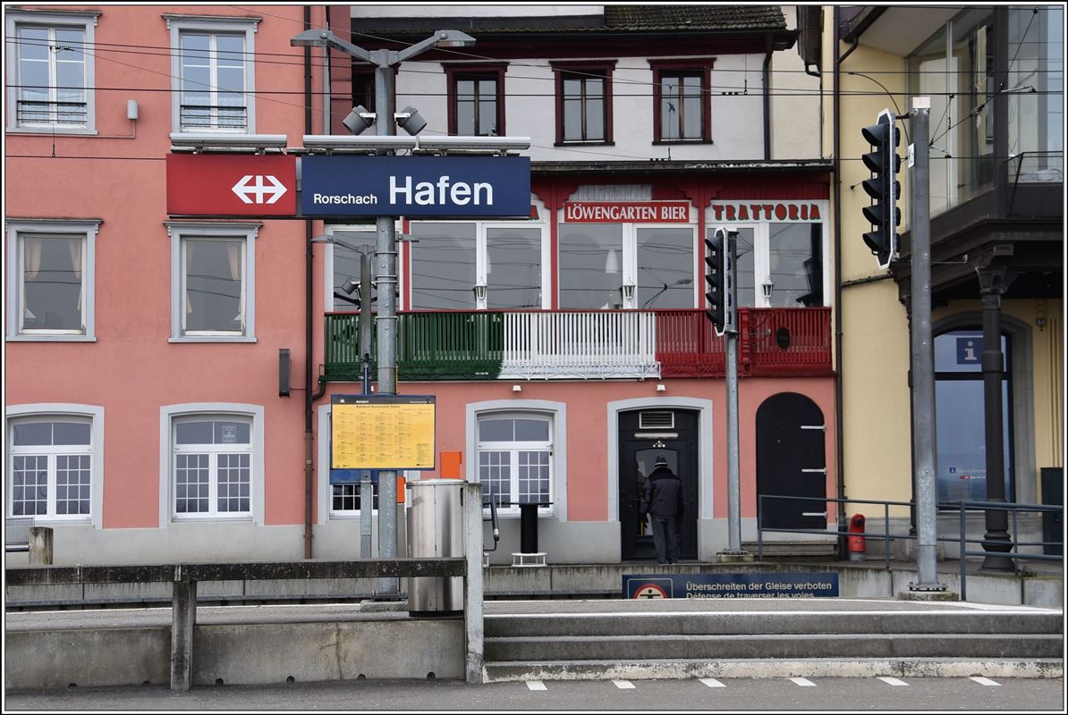 Bahnhof Rorschach Hafen. (27.02.2018)