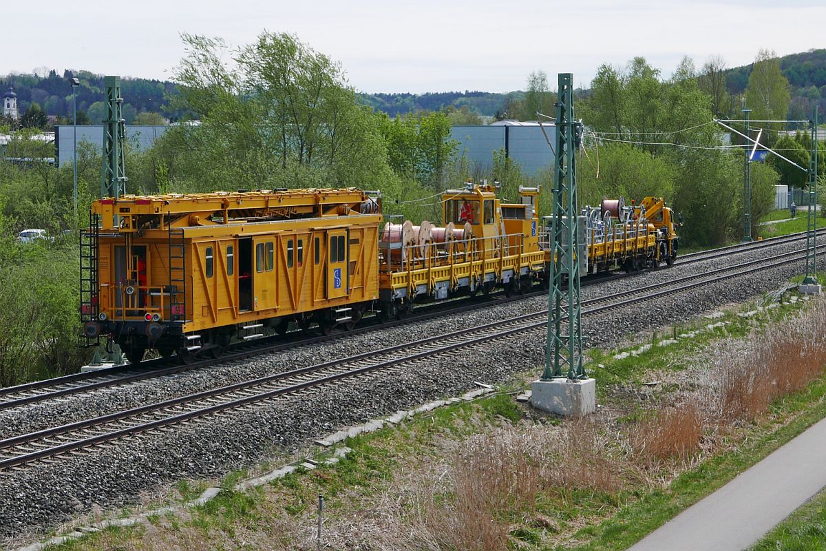 Bauarbeiten Zur Elektrifizierung Der Südbahn, Streckenabschnitt ...