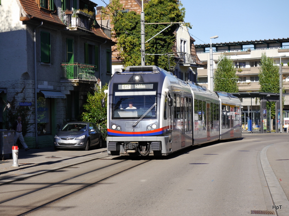 BD - Triebwagen ABe 4/8 5012 unterwegs als Strassenbahn in Dietikon am 18.10.2014