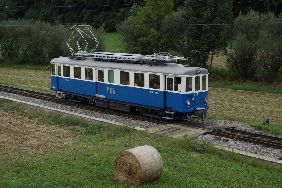 BDe 4/4 36 erreicht am 25.08.2013 Deisswil.