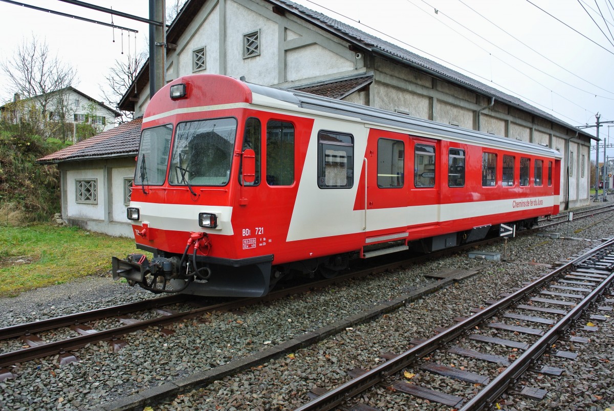 BDt 721 abgestellt in Saignelgier, 17.11.2014.

