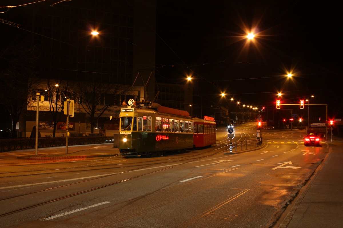 Be 4/4 107 am Eigerplatz am 22.03.2013