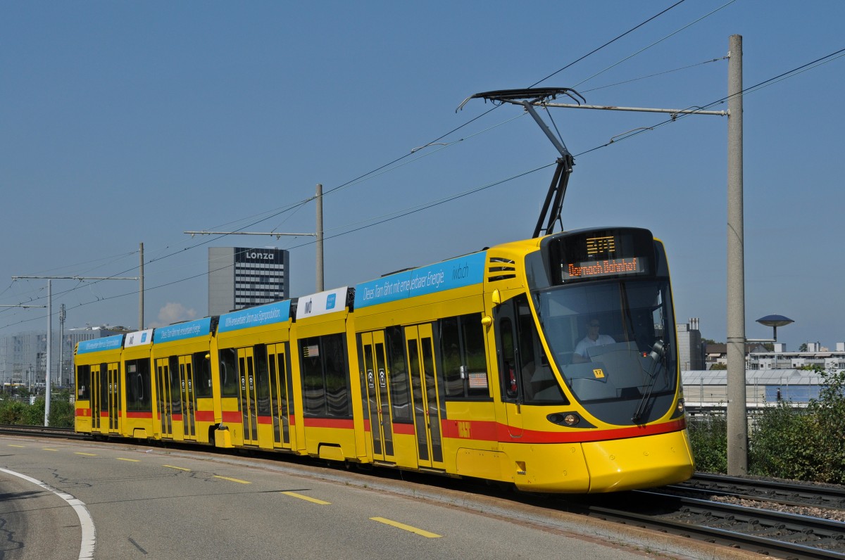 Be 6/10 Tango 167 auf der Linie 10 fährt zur Haltestelle M-Parc. Die Aufnahme stammt vom 08.09.2014.