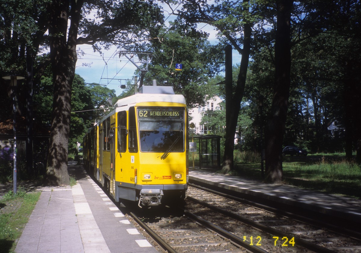 Berlin BVG SL 62 (KT4D 6092) Mahlsdorf Sd am 24. Juli 2012.