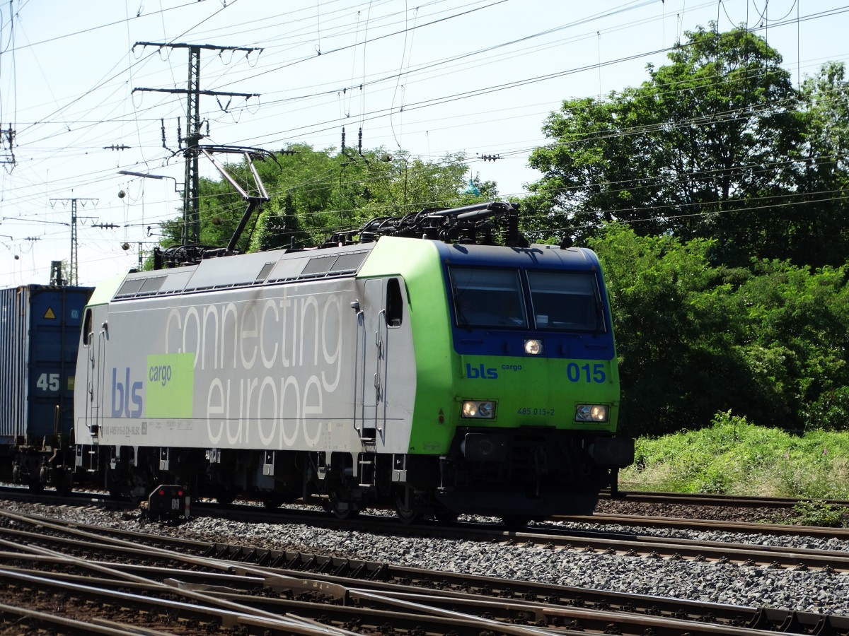 BLS Cargo 485 015-2 am 14.06.15 in Koblenz Lützel 