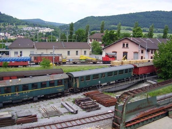 bocznica w mieście Delemont