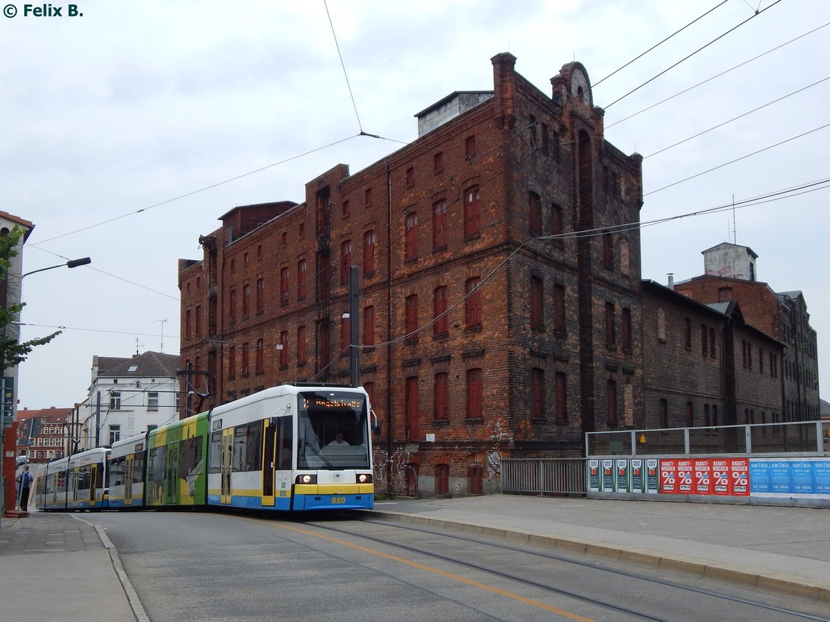 Bombardier Nr. 820 des Nahverkehr Schwerin in Schwerin am 18.08.2015