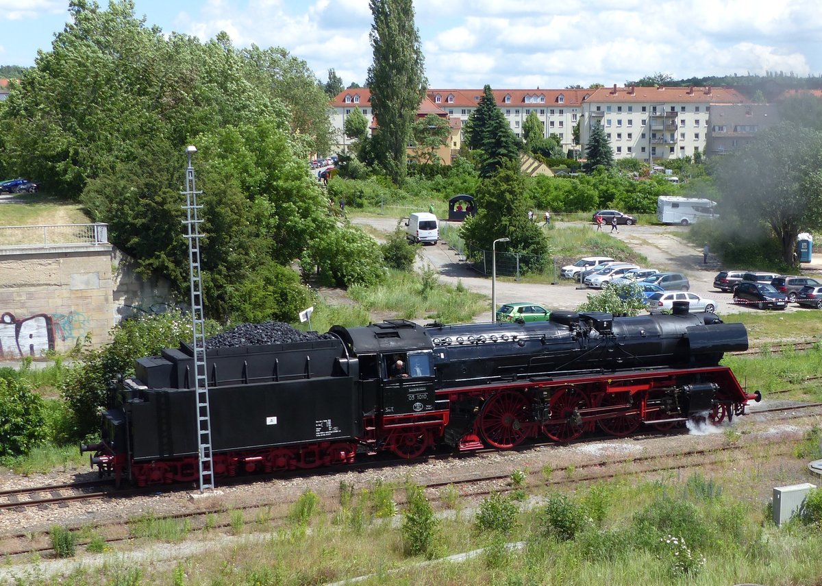  BR 03 1010 vor dem Bahnbetriebswerk Gera am 8.6.2019