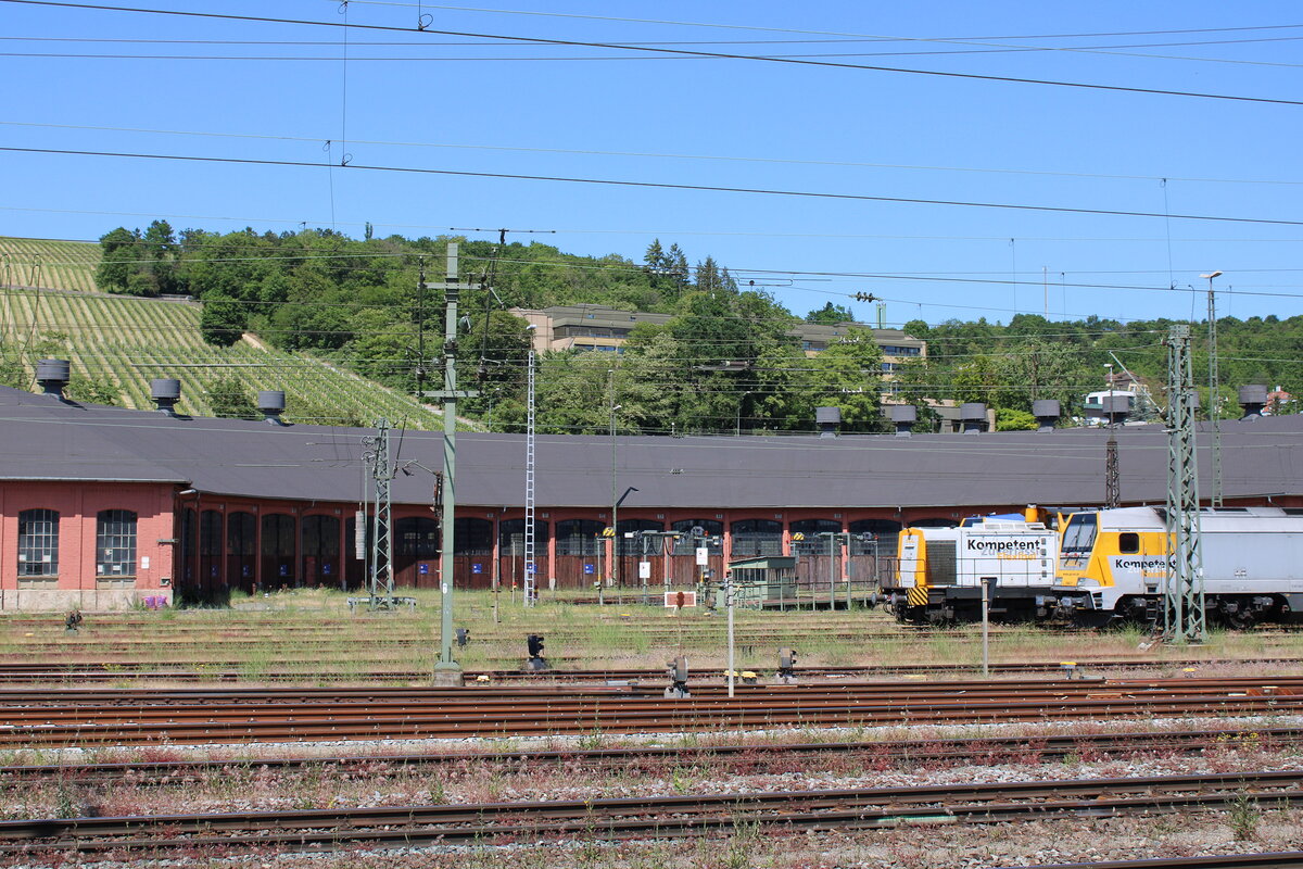 Das ehem. Bw Würzburg Hbf am 04.06.2023.