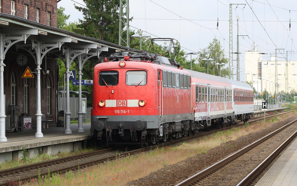 DB 115 114-1 | Anklam | Juni 2019