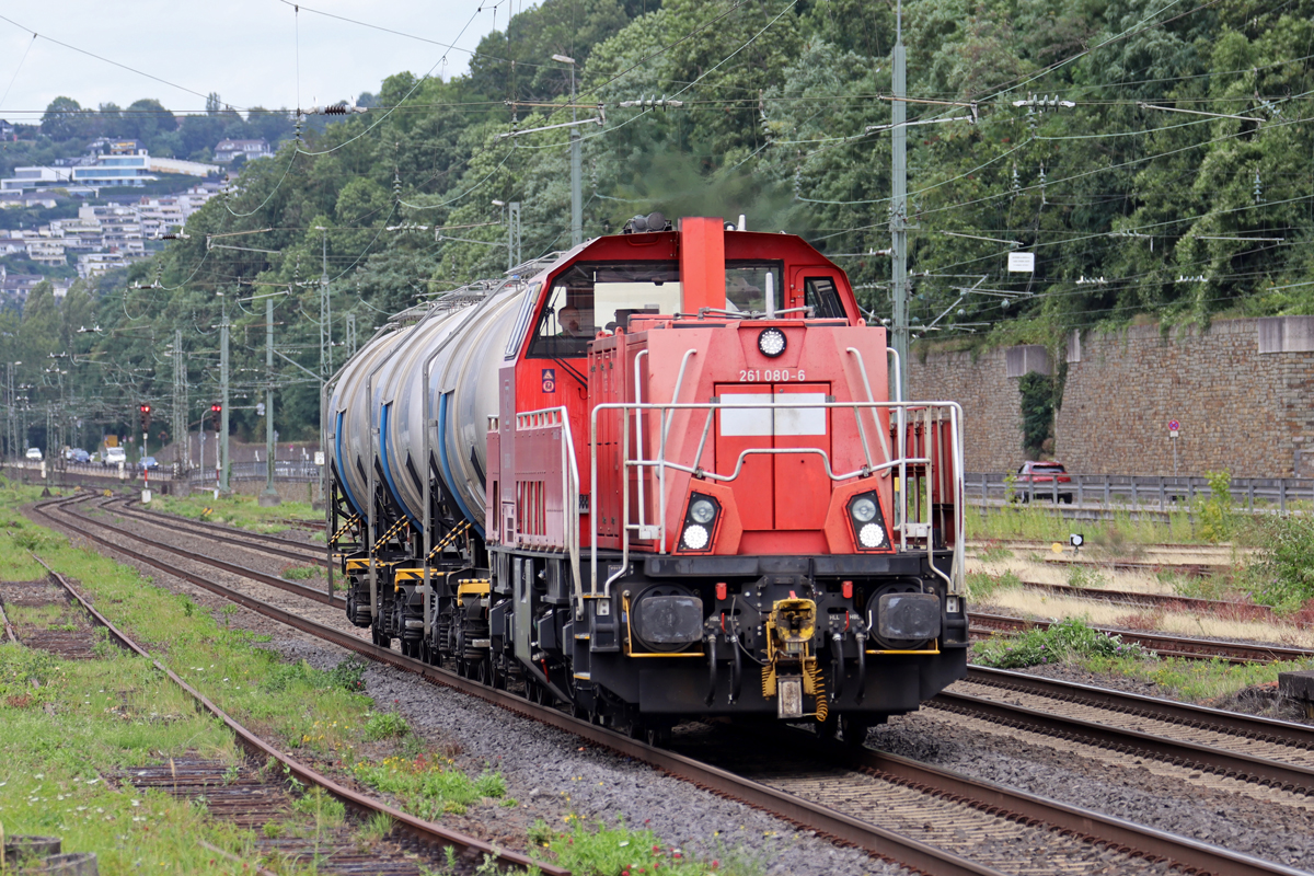 DBC 261 080-6 in Koblenz-Ehrenbreitstein 9.8.2024