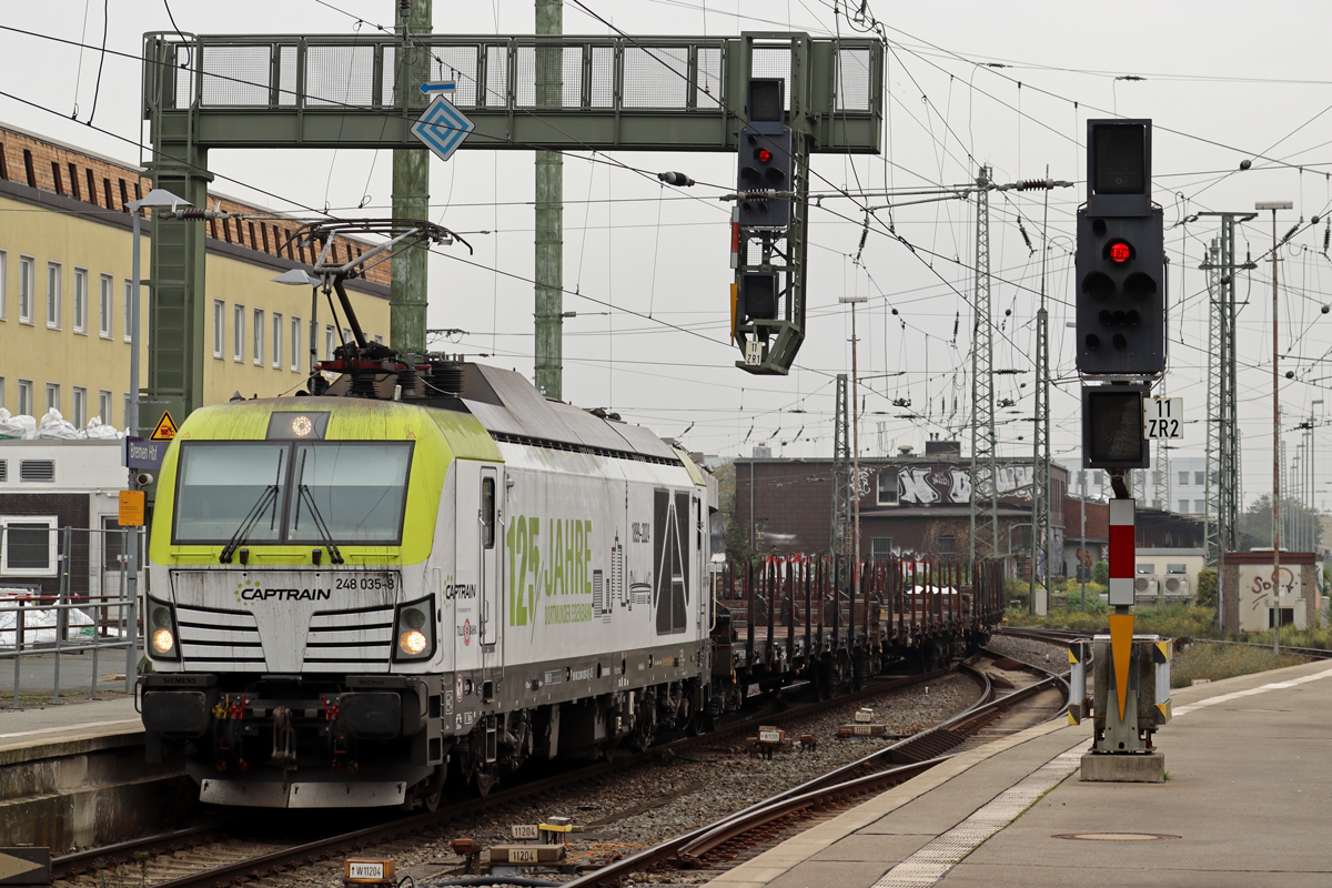 DE 248 035-8 in Diensten von Captrain in Bremen 23.10.2024