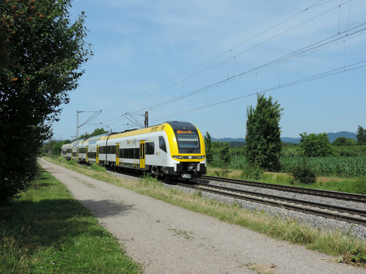 Denzlingen - 17. Juni 2022 : 1462 503 am RE 5337 von Offenburg nach Basel.