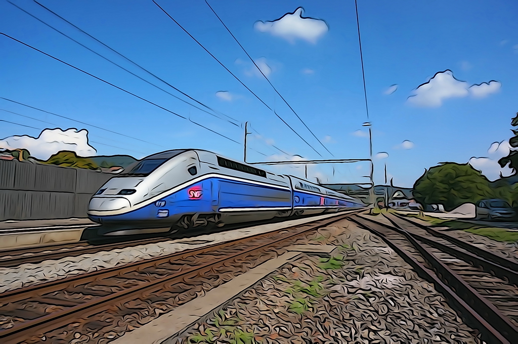  

Der TGV Duplex 4710 am Bhf. Gelterlinden BL am 29.8.2013. Toll, was fr neue Software fr die Sony NEX-6 zur Verfgung steht. Dieses Programm heisst Illustration und man muss nur aufpassen, im richtigen Moment abzudrcken, denn es geht nicht mit Serienaufnahmen. Hier war es genau der richtige Augenblick. 