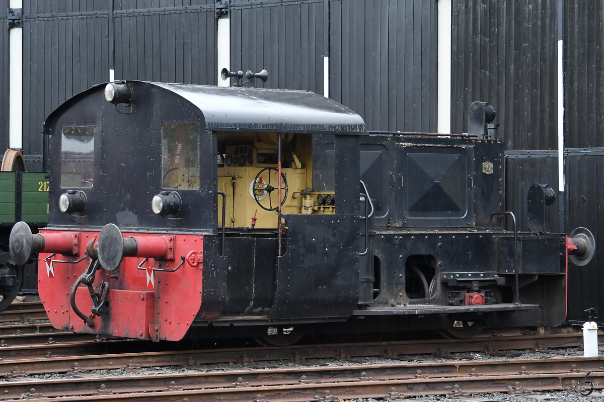 Die Köf 322 025-8 Mitte September 2018 im Eisenbahnmuseum Bochum.