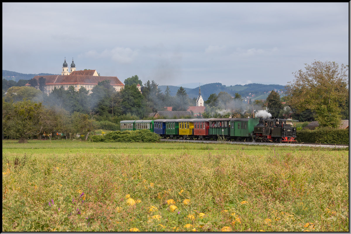 Die Ölplutza waratn zum erntn ! 

Auf Deutsch die Kürbise sind Ernte bereit. 
Stainz 22.08.2019