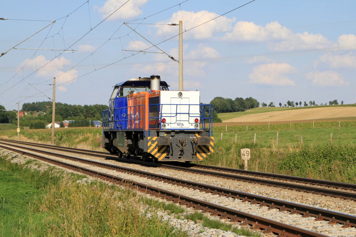 Diesellok MAK 1206 bei Langenbach am 30.08.2013