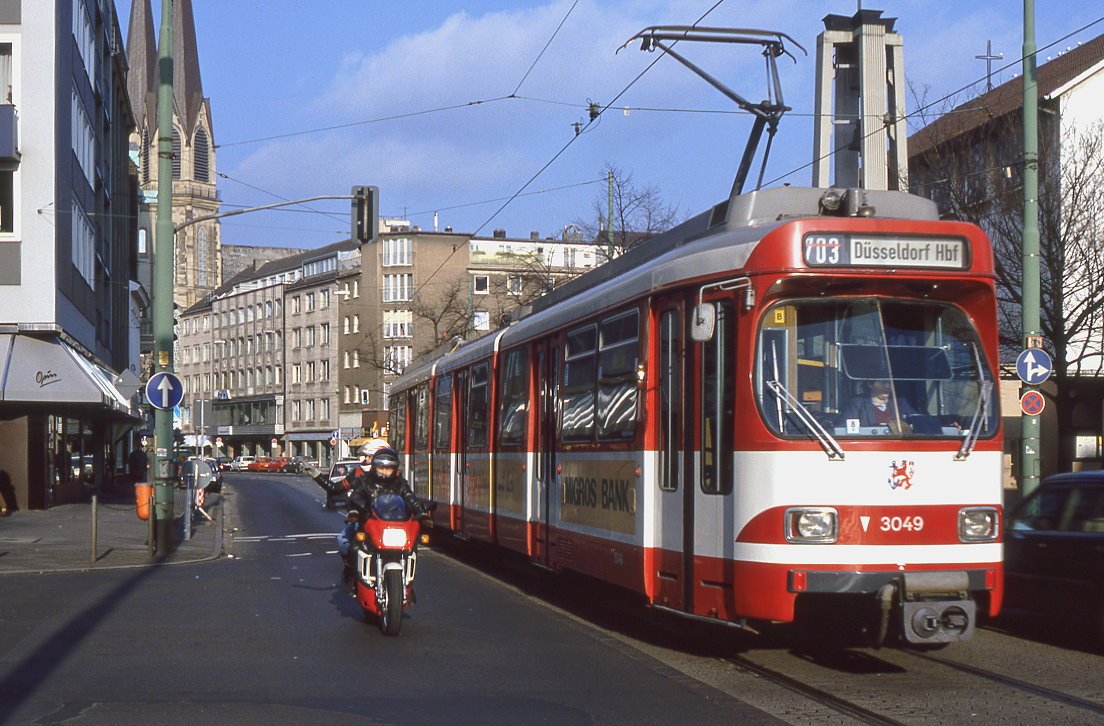 Düsseldorf 3049, Oststraße, 06.02.1986.