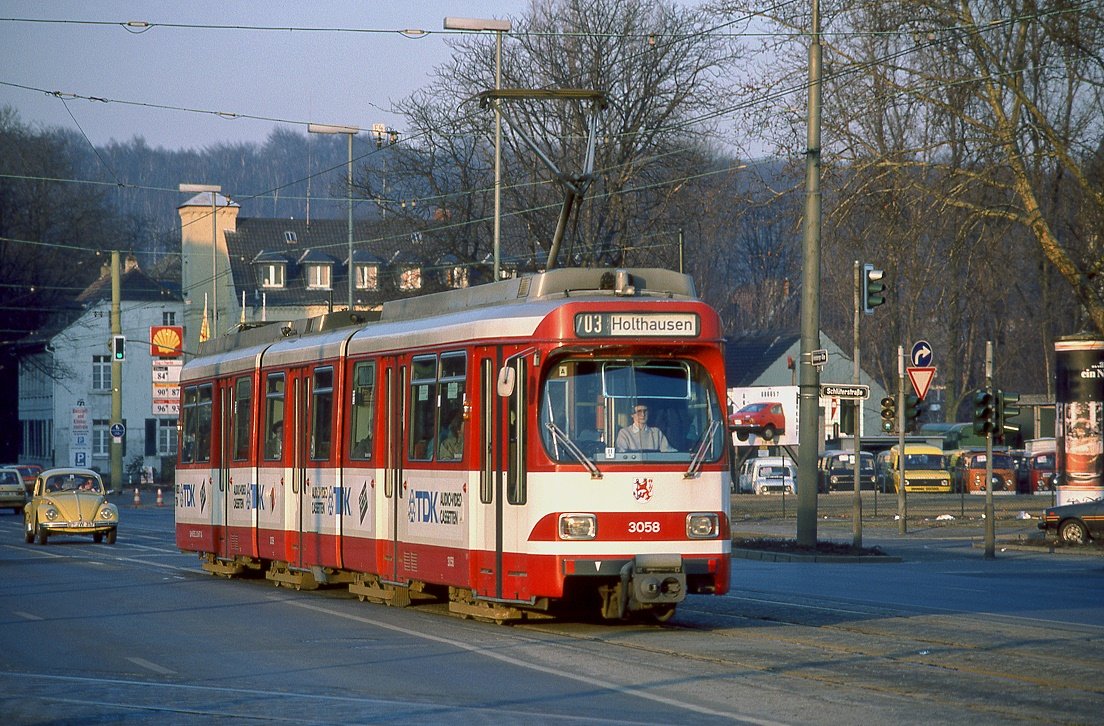 Düsseldorf 3058, Grafenberger Allee, 05.03.1986.