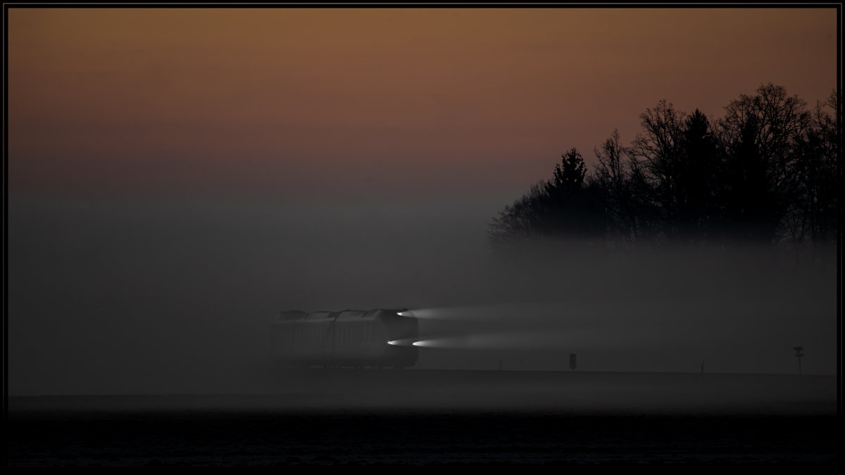 Durch den Nebel ,.... 
21.01.2020