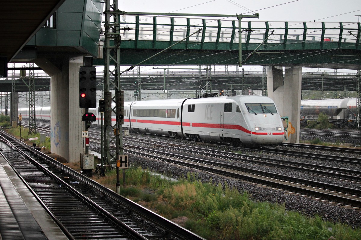 Durchfahrt von 401 079-9 am 12.08.2014 nach Hamburg Altona in Hamburg Wilhelmsburg gen Hauptbahnhof