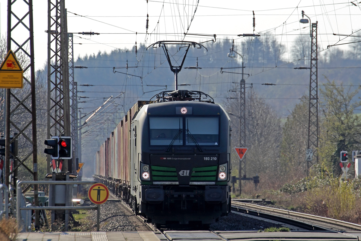 ELL 193210 unterwegs für SBB Cargo in Banteln 24.3.2020