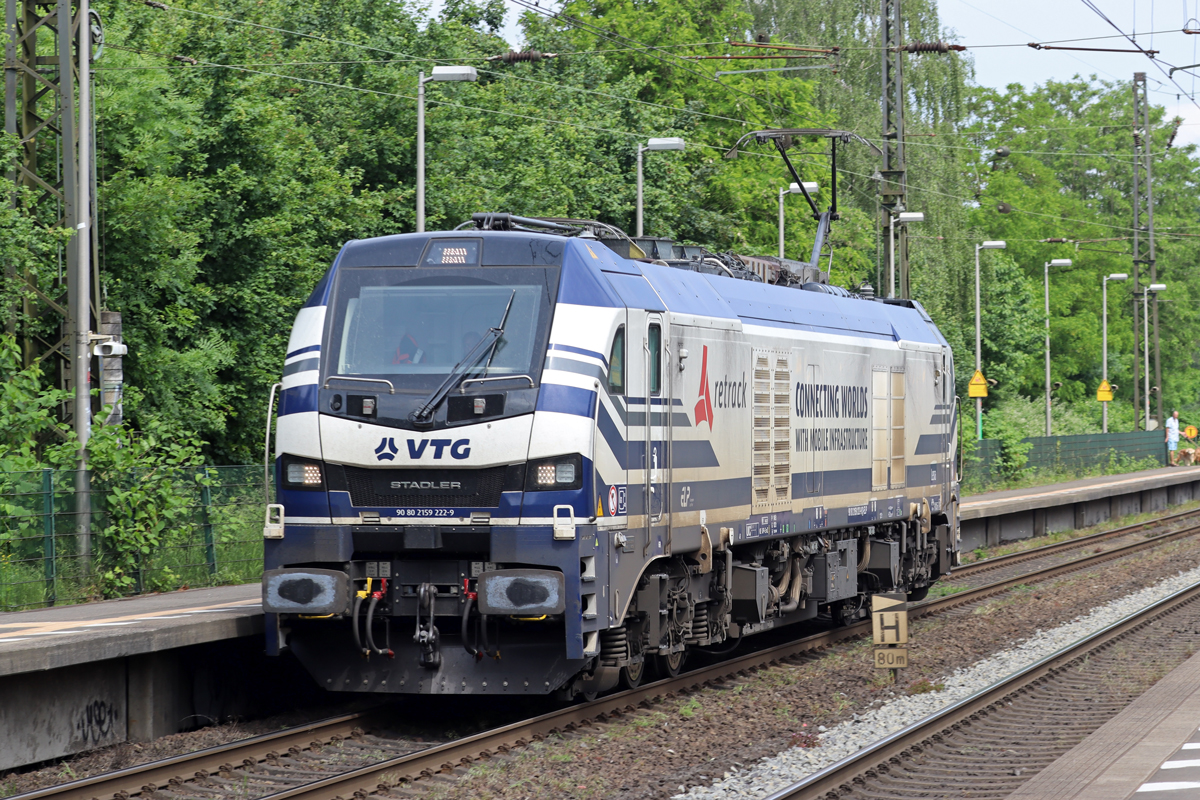 ELP 159 222-9 in Diensten von VTG in Recklinghausen-Süd 17.5.2024