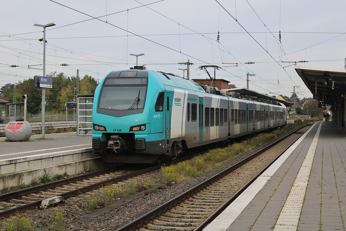 ERB 2429 014 (ET 4.04) steht in Rheine. (18.10.2023)