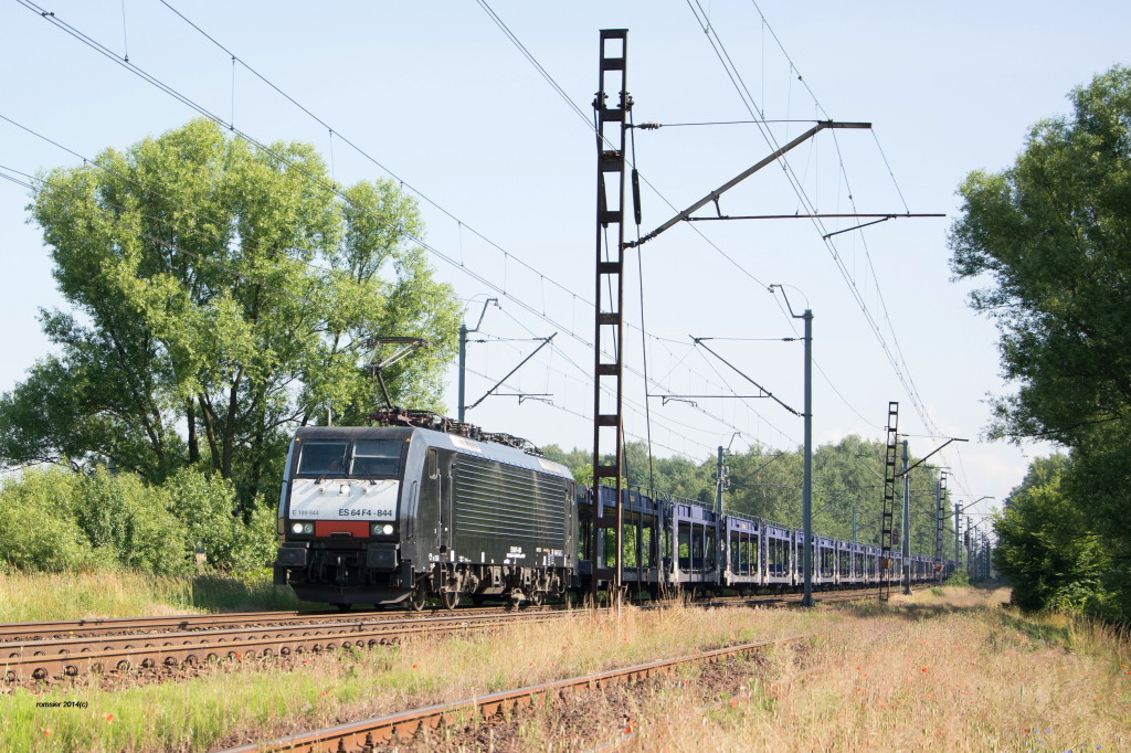 ES64F4 bei Tychy(Tichau)am 27.06.2014.