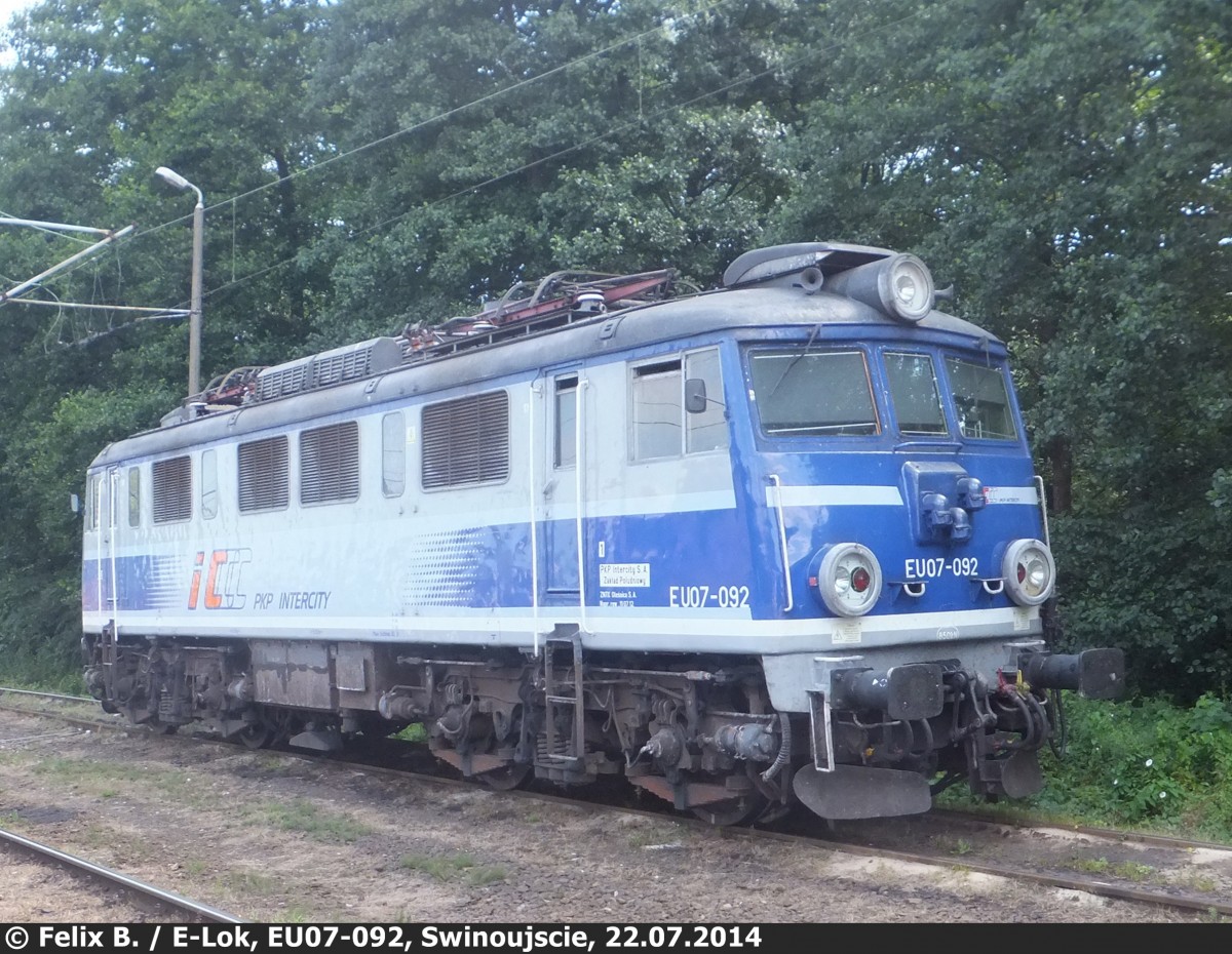 EU07-092 in Świnoujście am 22.07.2014