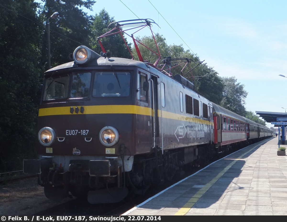 EU07-187 in Świnoujście am 22.07.2014