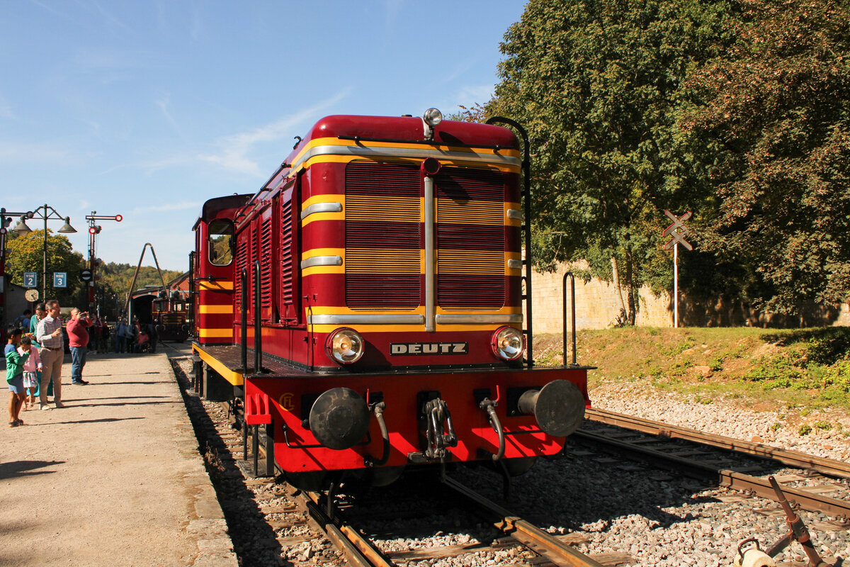 ex CFL 455 am 1. Oktober 2023 im Bahnhof Fond-de-Gras