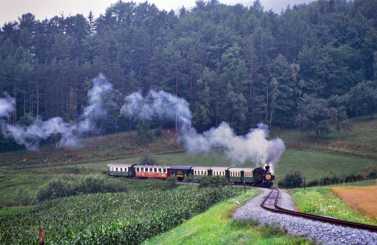 Feistritztalbahn unter Dampf (15.07.1986)