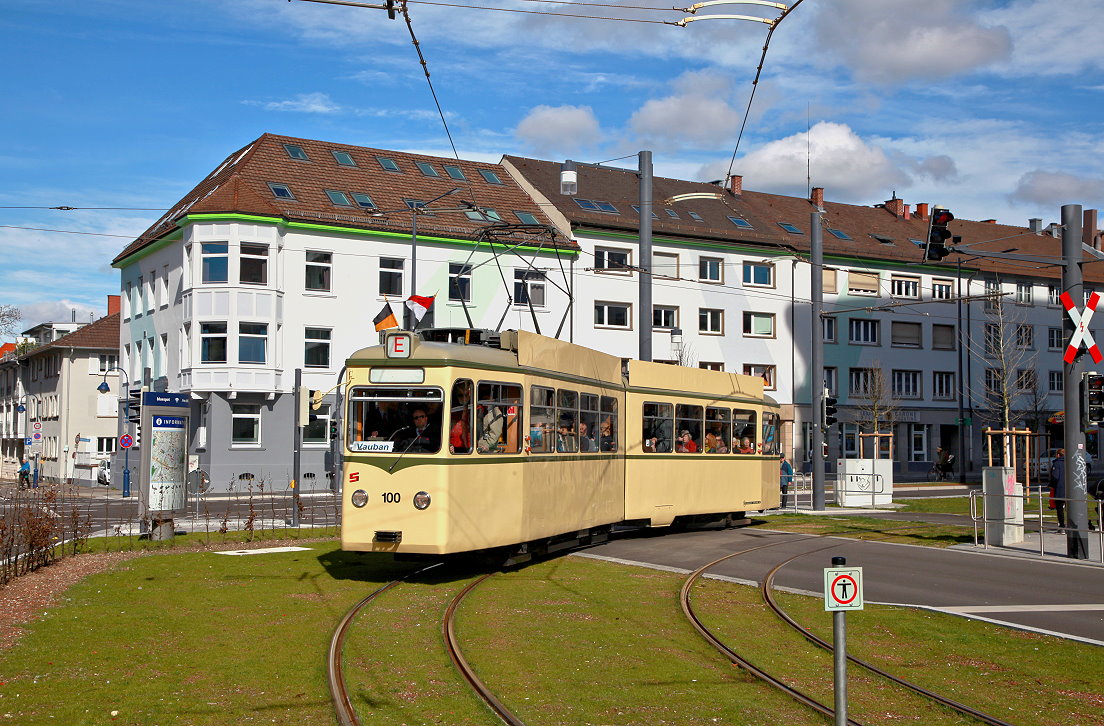 Freiburg 100, Rotteckring, 16,03.2019.
