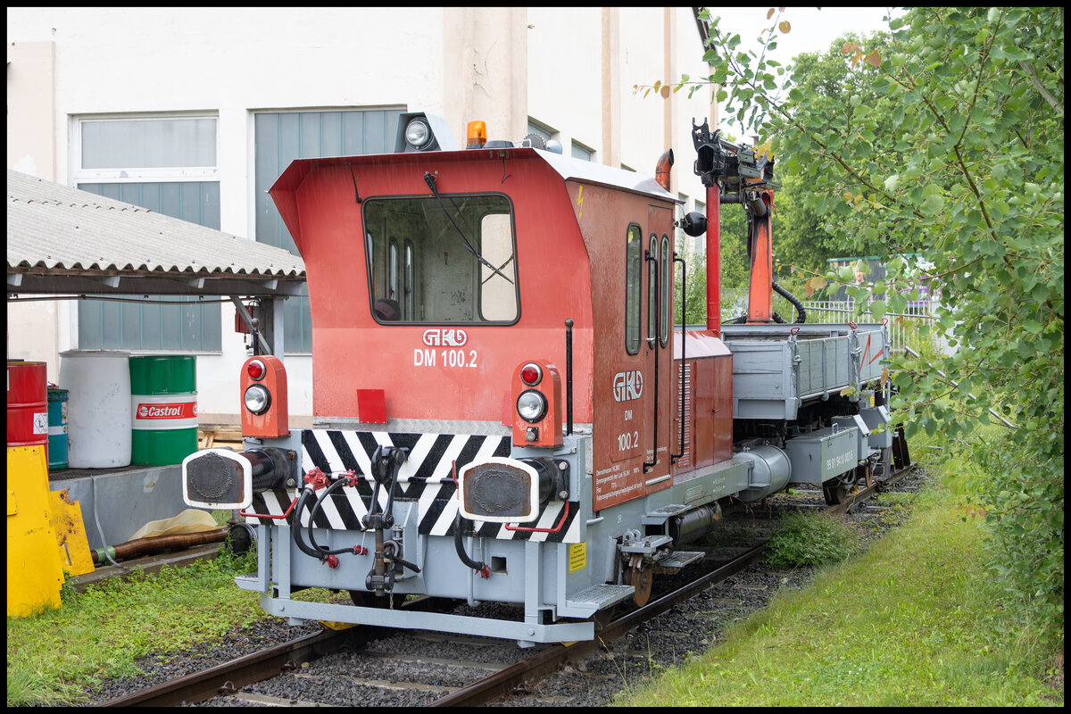 GKB DM 100.2 am Gelände des Graz Köflacher Bahnhofs am 16. Juni 2024.