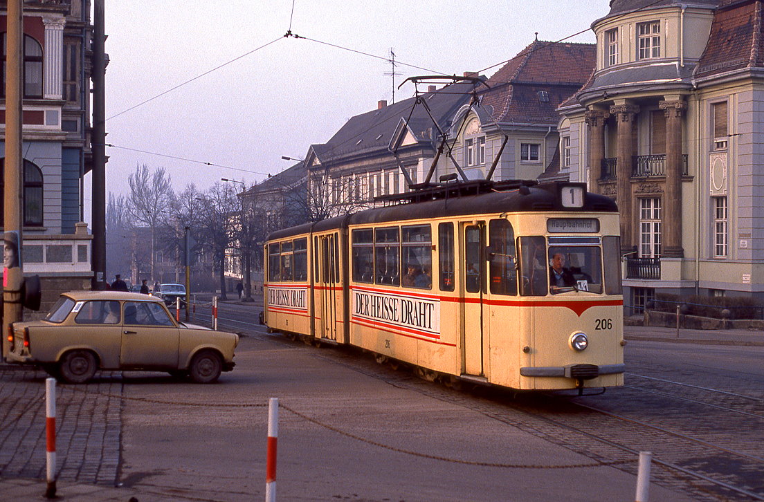 Gotha 206, Bahnhofstraße, 26.02.1991.
